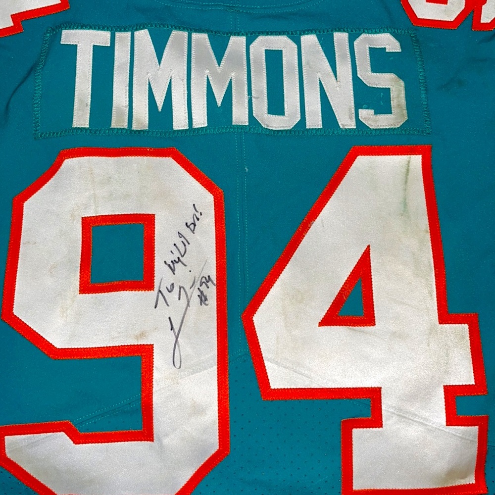 A signed Lawrence Timmons Miami Dolphins Game Jersey #94 - Picture 4 of 6